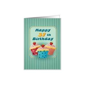  37 years old Cupcakes Birthday Greeting Cards Card Toys 