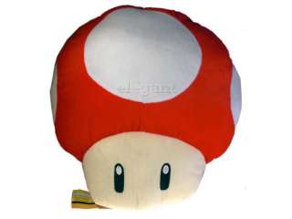 Nintendo Super Mario Brothers Red Mushroom 14 Plush Cushion