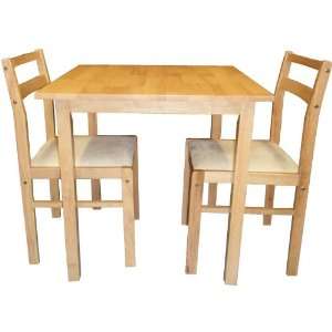  Dining Room Set (Table + 2 Chairs) Beech Color Arena 
