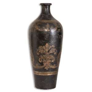  Uttermost 24 Inch Mela Tall Vase Terracotta Hand Painted 