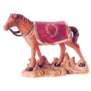  7.5 Inch Scale Fontanini Horse with Saddle 52844
