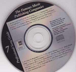 Profesional Song Guide # 7 1993 ( Disk only) 22 titles  