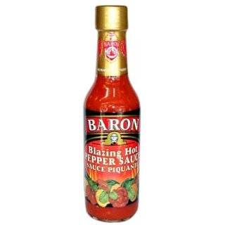 Baron West Indian Hot Sauce   14 floz Grocery & Gourmet Food