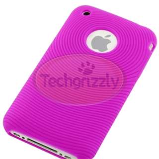   Soft Case Cover+LCD Privacy Filter for iPhone 3 G 3GS New  