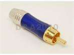 Set x RCA Plug Audio Cable Male Connector 24K Gold Plated Adapter