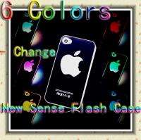   Changed Sense Flash light Case Cover for Apple iPhone 4 4S 4G LED LCD
