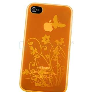   TPU Case Skin+Privacy Filter Screen Protector For iPhone 4 4S  