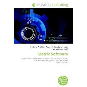  Matrix Software (9786133732216) Books