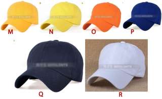   Casual Outdoor Ball Classic Caps Baseball Hats 18 Colours Itn  