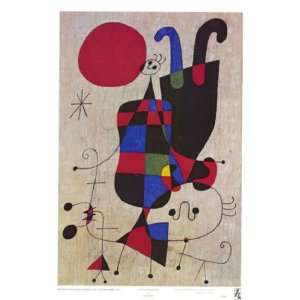 Inverted Personages by Joan Miro 19x28