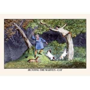  Hunting the Marten Cat 24x36 Giclee