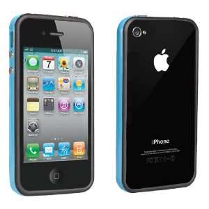   Blue Black Dual Bumper Case Cover For The Apple iPho Electronics
