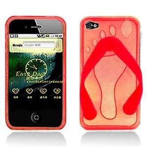  Apple Iphone 4 4S Slipper Skin RED Protection Case Cell 