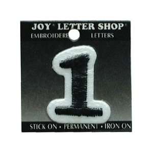  Joy Letter Shop Iron On Black 1 (6 Pack)
