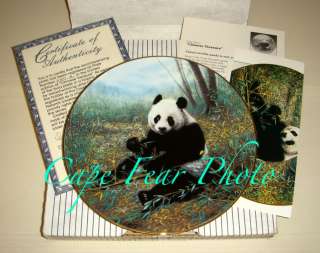 Charles Frace Loveables CHINA TREASURE Panda Bear Plate  