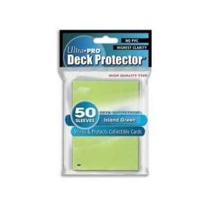  Ultra Pro Deck Protector Box of 15 packs Island Green 