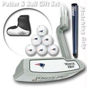 New England Patriots NFL Team Logod Golf Balls (6) and White Hot 