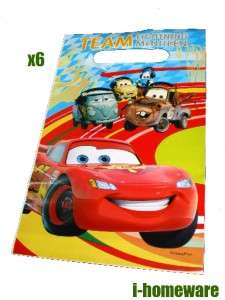 Cars 2 Disney Birthday Party Toy 6x Gift Loot Bags c076  