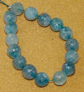 8mm Aquamarine Color Crystal Gems Round Loose Beads 5  