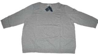 Liz Claiborne Pullover Cotton Cashmere Sweater Womens 1X $90 NWT 