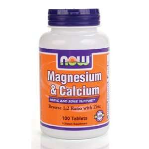  NOW Foods   Magnesium & Calcium 21 ratio 100 tabs Health 