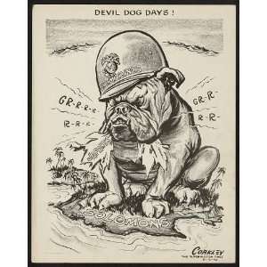    Devil days,bulldog,US Marines,Japants,LCoakley,1942
