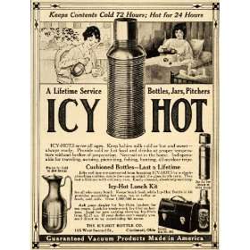 1919 Ad Icy Hot Lunch Kit Cushioned Bottles Jar Bottle 