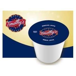 Timothys Mocha Java Coffee * 5 Boxes of 24 K Cups *  