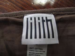 Lilith Brown Mesh Cotton Long Skirt sz XL  
