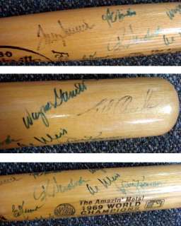 1969 New York Mets Autographed Signed LS Bat Nolan Ryan Seaver PSA/DNA 