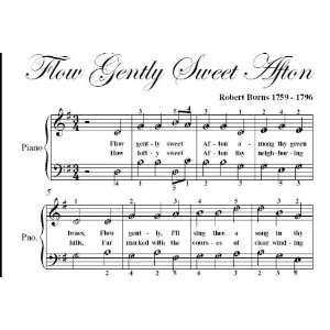  Flow Gently Sweet Afton Easy Piano Sheet Music 