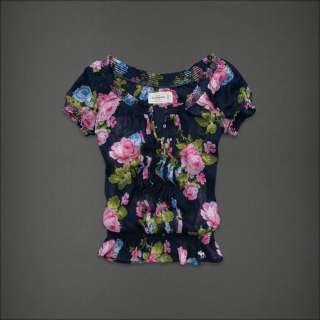 NWT Abercrombie Women Jorie Floral Classic Shirt  