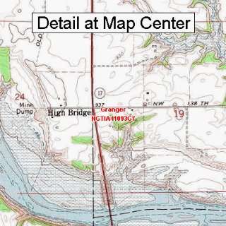  USGS Topographic Quadrangle Map   Granger, Iowa (Folded 