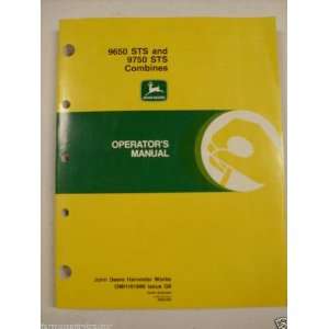  JohnDeere 9650 STS/9750 STS Combines OEM OEM Owners Manual 
