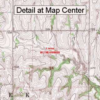  USGS Topographic Quadrangle Map   Loma, Nebraska (Folded 