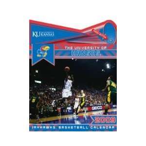 KANSAS JAYHAWKS 2009 NCAA Monthly 15 X 12 MUSICAL WALL CALENDAR 