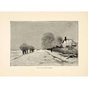  1899 Print Misty Morning Lodewijk Apol Landscape Lake 