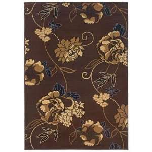  Charbel Brown Floral Contemporary Rug