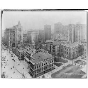  New York City,looking west over City Hall Park,US,c1920 