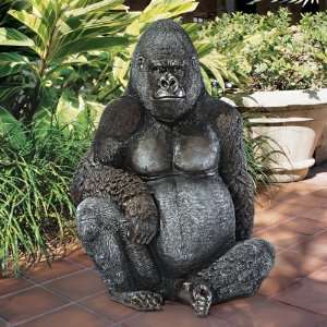   Gorilla Ape Home Garden Statue Sculpture Figurine