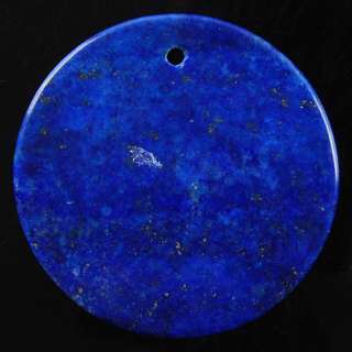 HK15728 40x6 Lapis Lazuli Round Pendant Bead  
