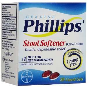  Phillips Stool Softener Liquid Gels Health & Personal 