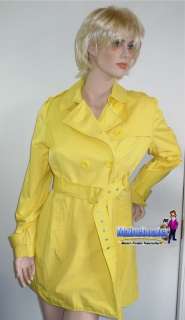 Kenneth Cole Reaction Yellow Trench Coat Ladies NEW  