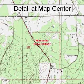  USGS Topographic Quadrangle Map   Montevallo, Alabama 