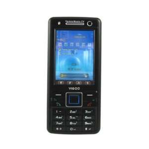  K902 Quad band Dual Sim Card TV Function Cell Phone Black 