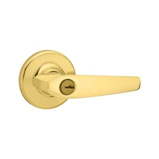 Kwikset Polished Brass Keyed Entry Lever 94050 398  