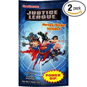 Kandy Kastle Justice League Power Dip, 24 Count, 0.49 Ounce Units 