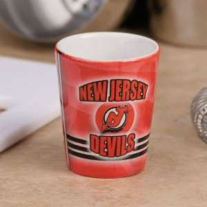 New Jersey Devils Red Slapshot Ceramic Shot Glass  Sports 