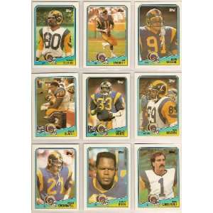  Rams 1988 Topps Football Team Set (Kevin Green Rookie) (Jim Everett 