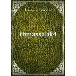  tbmassalik4 khaldoun algeria Books